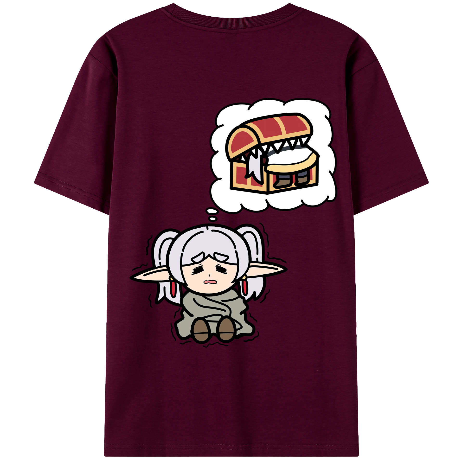 （画像用） 葬送のフリーレン Frieren レディース半袖Tシャツ(バックプリント)